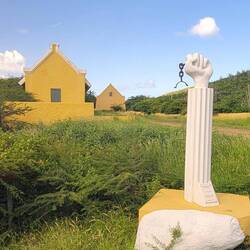 Landhuis Knip Plantation, slave quarters, and monument to the largest slave uprising and massacre