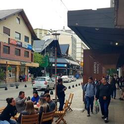 The main street in Bariloche.