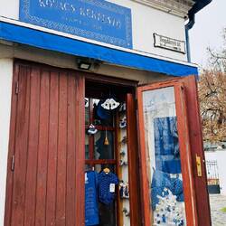 Blaudruck wird hier noch angefertigt