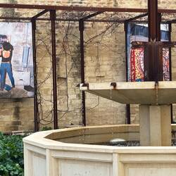 Mis Tic is an avant garde artist whose work is featured at the Pope's Palace