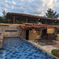 The air was warm and the pool was heated so it was a nice way to shake off the road weariness.