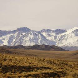 Bergkette des Inyo National Forest. dafür sind wir jetzt leider zu spät in der Saison..
