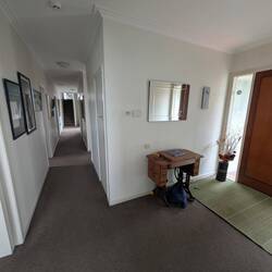 Front door and hallway