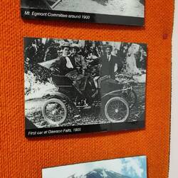 First car to Dawson Falls up the dirt road in 1905. Not a cruiser