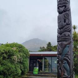 Dawson Falls kiosk