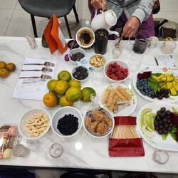 Enjoy snacks at home.