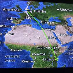 7279 km von Amsterdam nach Sansibar