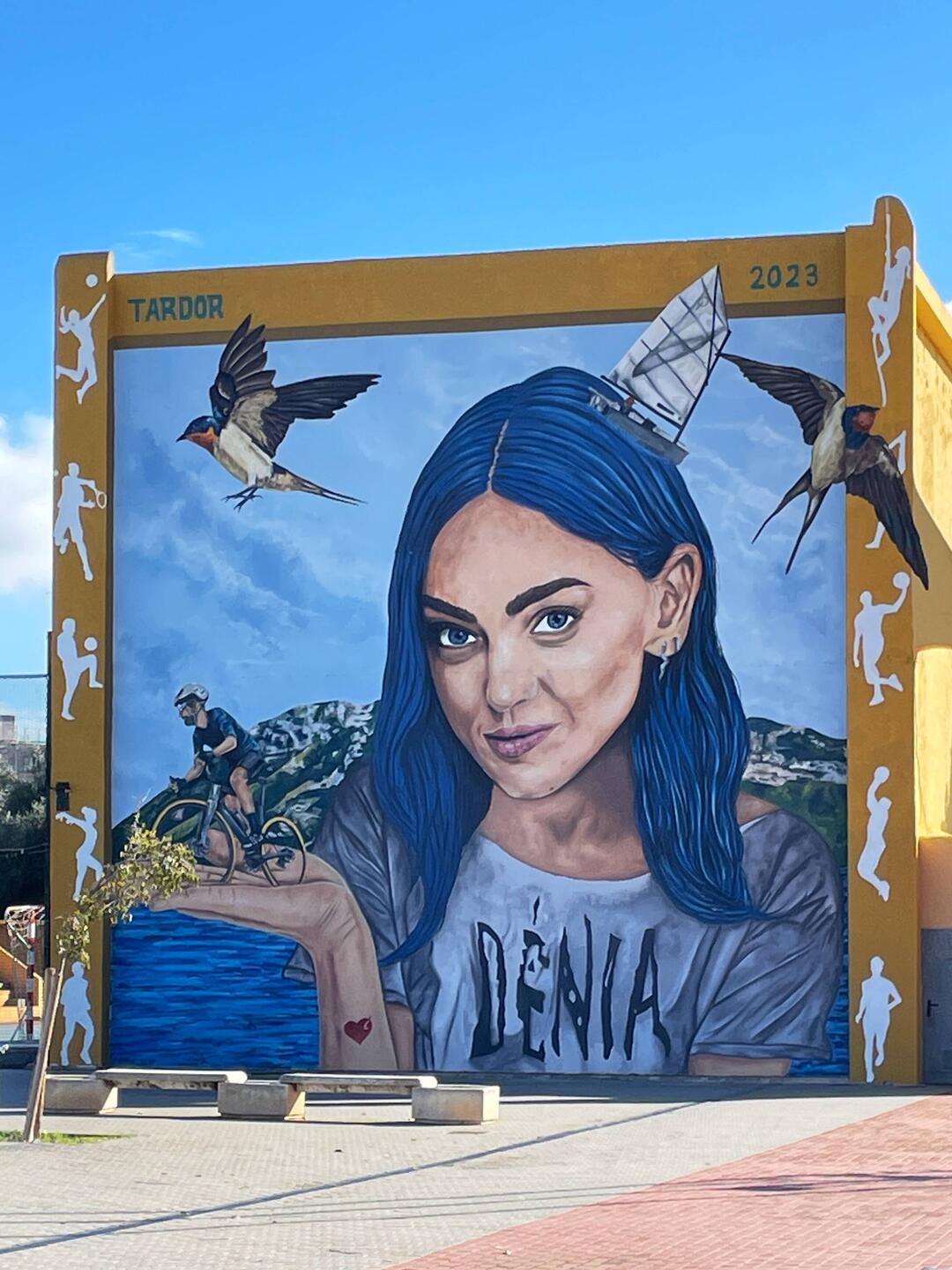 tolle Zeichnung an einer Hauswand