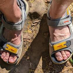 My hiking sandals copped flack from everyone.
