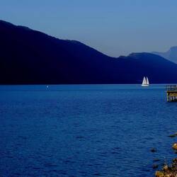 Boot auf dem Lac du Bourget