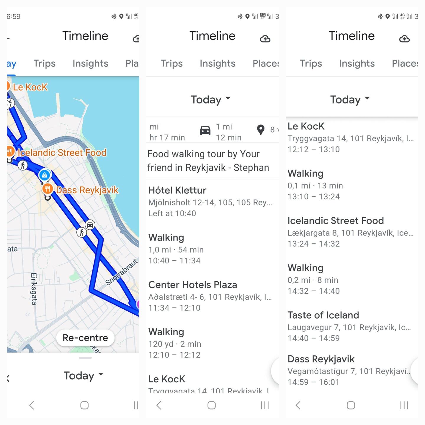 The route