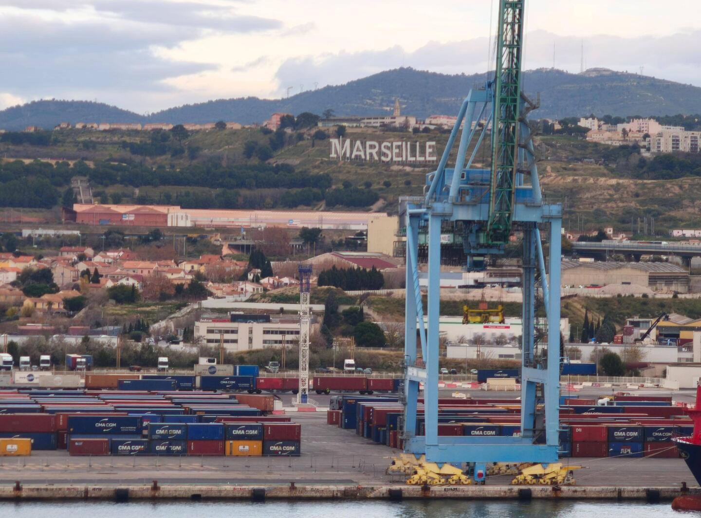 Marseille Blick von der Kabine