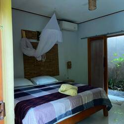 Unser Zimmer mit Outdoor Badezimmer