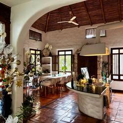 Küche und Wohnzimmer in einem.