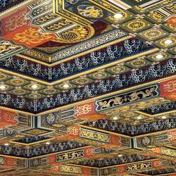 Intricate celling designs in Hall of Ten Thousand Buddhas.