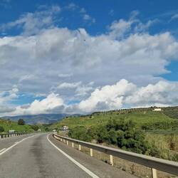 Hinfahrt. So grün kann Andalusien sein.
