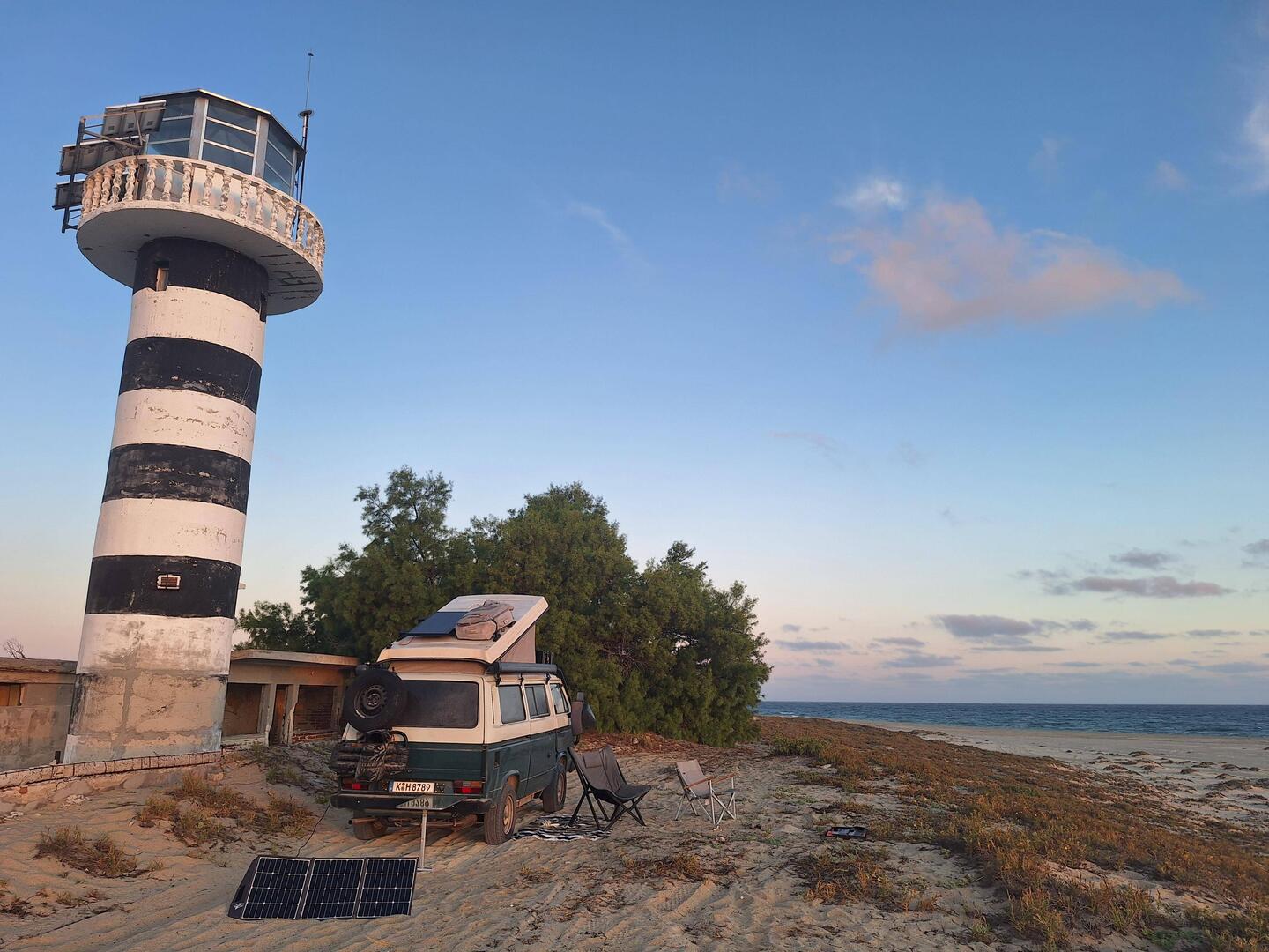Campspot am verlassenen Leuchtturm