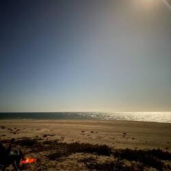 Und wieder ein Lagerfeuer im Mondlicht