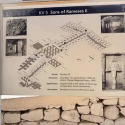 Ausnahme im Tal der Könige - die Gräber von den Söhnen Ramses II