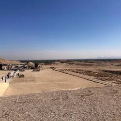 Sicht vom Tempel in die Nilebene