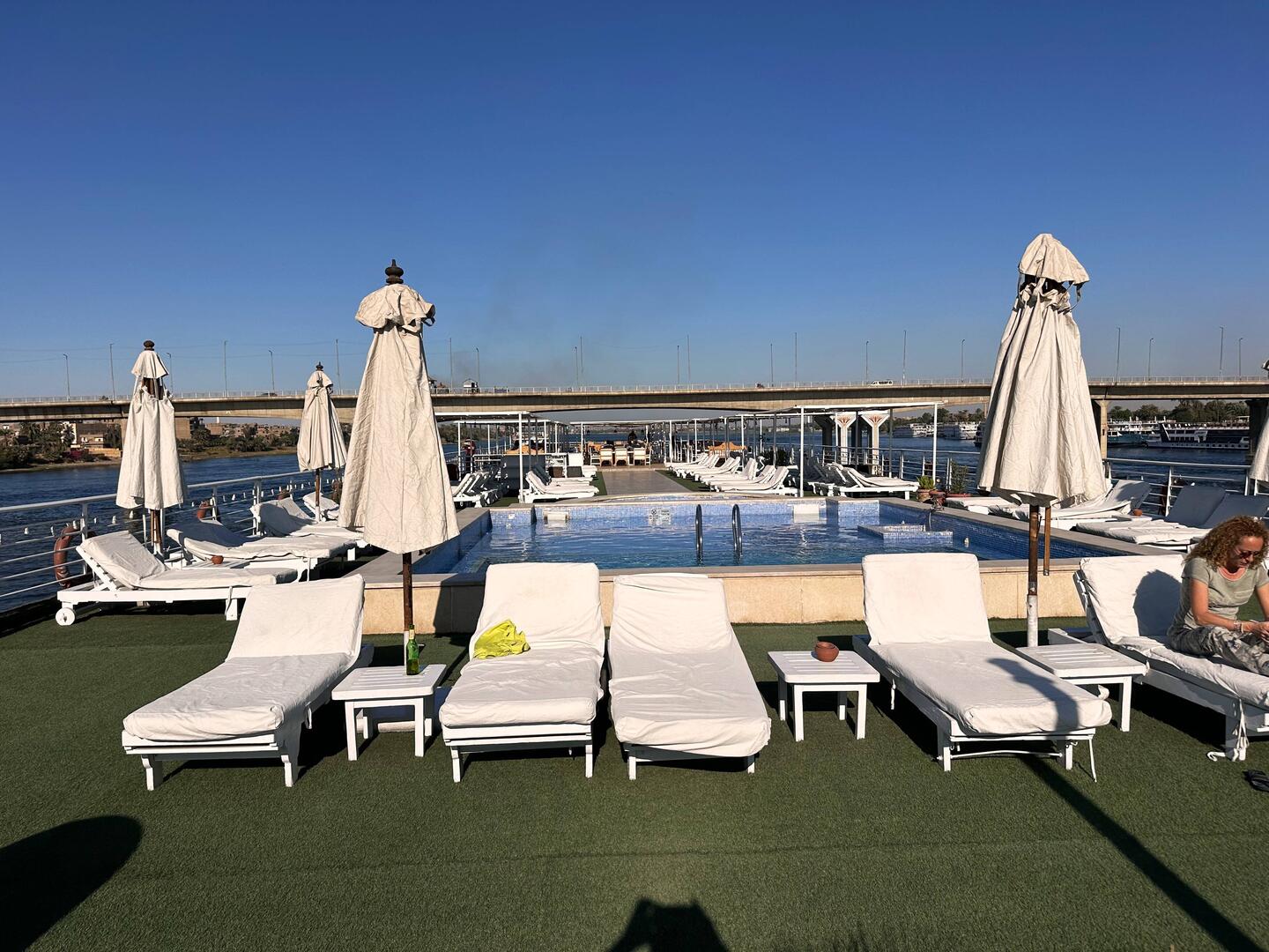 Sonnendeck des Schiffs