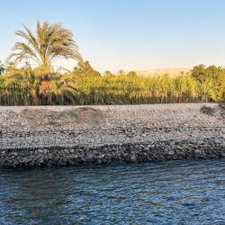 Der Nilstand ist teils ziemlich höher