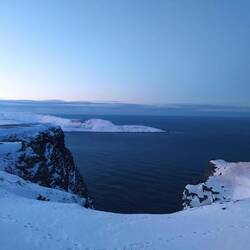 Der eigentliche nördlichste Punkt - eine Landzunge die 1,4km weiter in den Norden ragt als das Kap