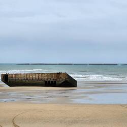 D-Day Floating Causeway now on the beach