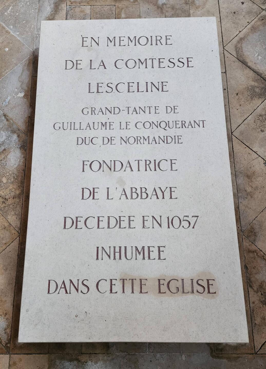 Countess Lesceline was the great-aunt of William the Conqueror