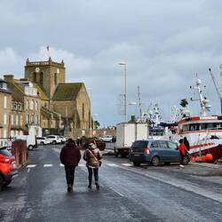 Morning mood in the port of Barfleur