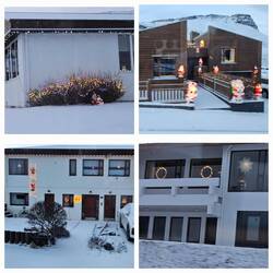 Christmas decorations in the town