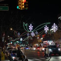 Wegweiser zur Weihnachtsbeleuchtung