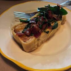 Lasagna layered with white Ragu and butternut slice