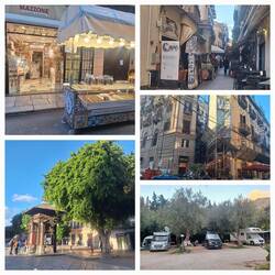 Dolce ohne Ende, Textilienmarkt, Verschachtelung pur, alter Kiosk, unser Stellplatz