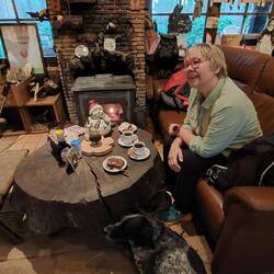 ....ein wunderbares, gut geheiztes Café!👍