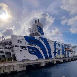 Unsere Fähre "Excellent" nach Genua ...