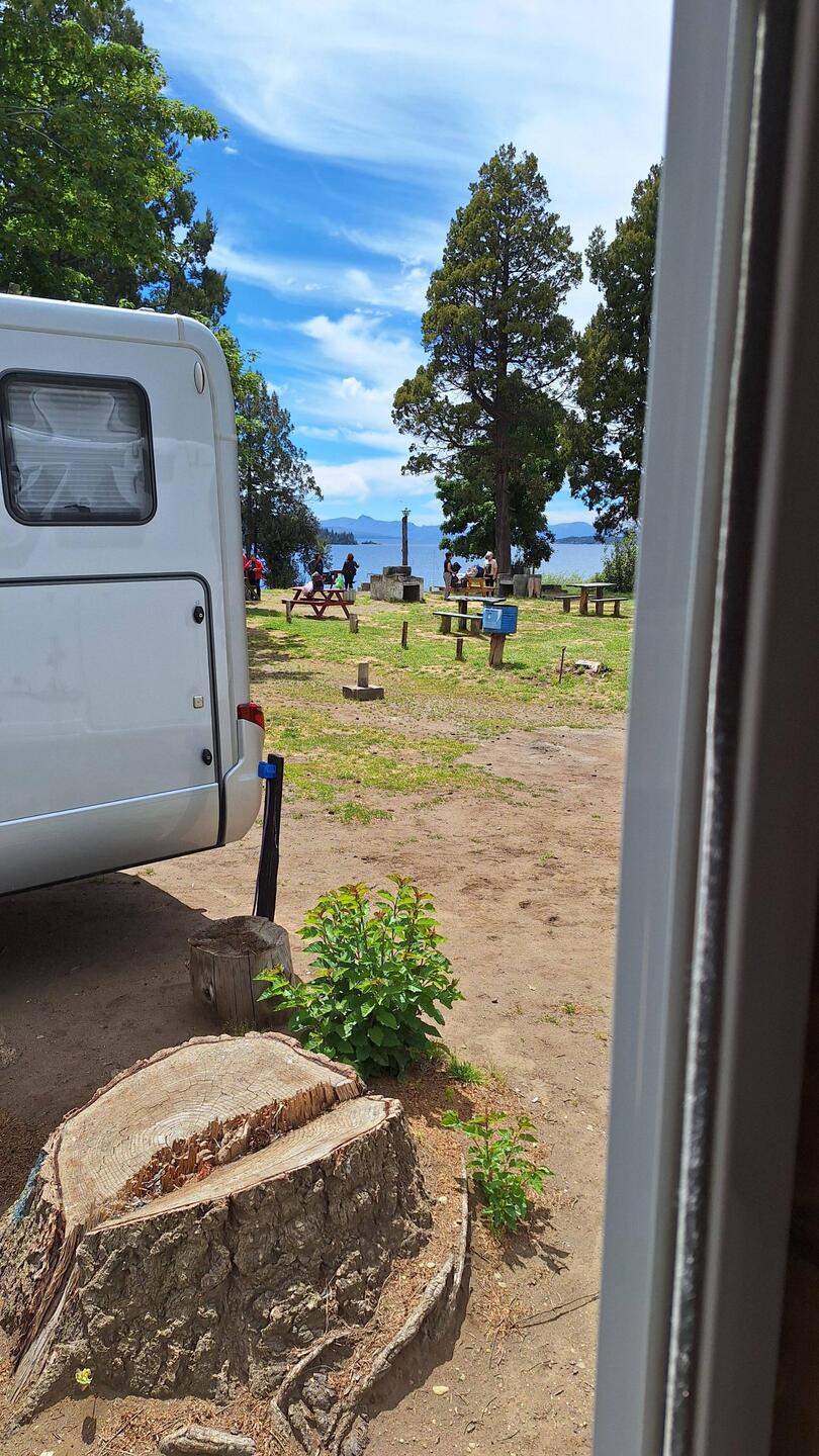 Blick aus unserer Wohnmobiltüre