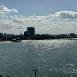 Further along the bay beaches