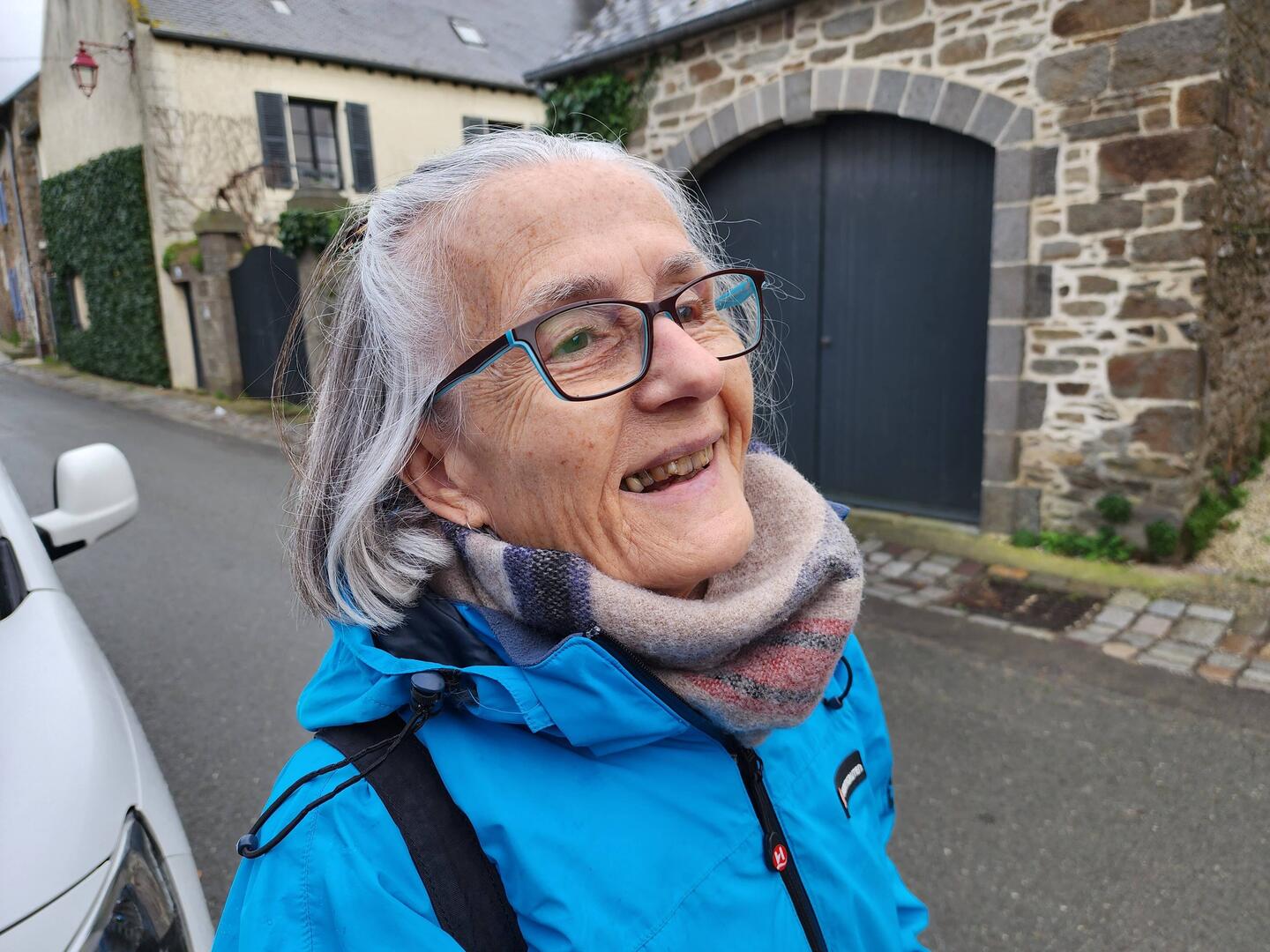 Sylvie enjoying the Peace and Quiet of Saint Suliac