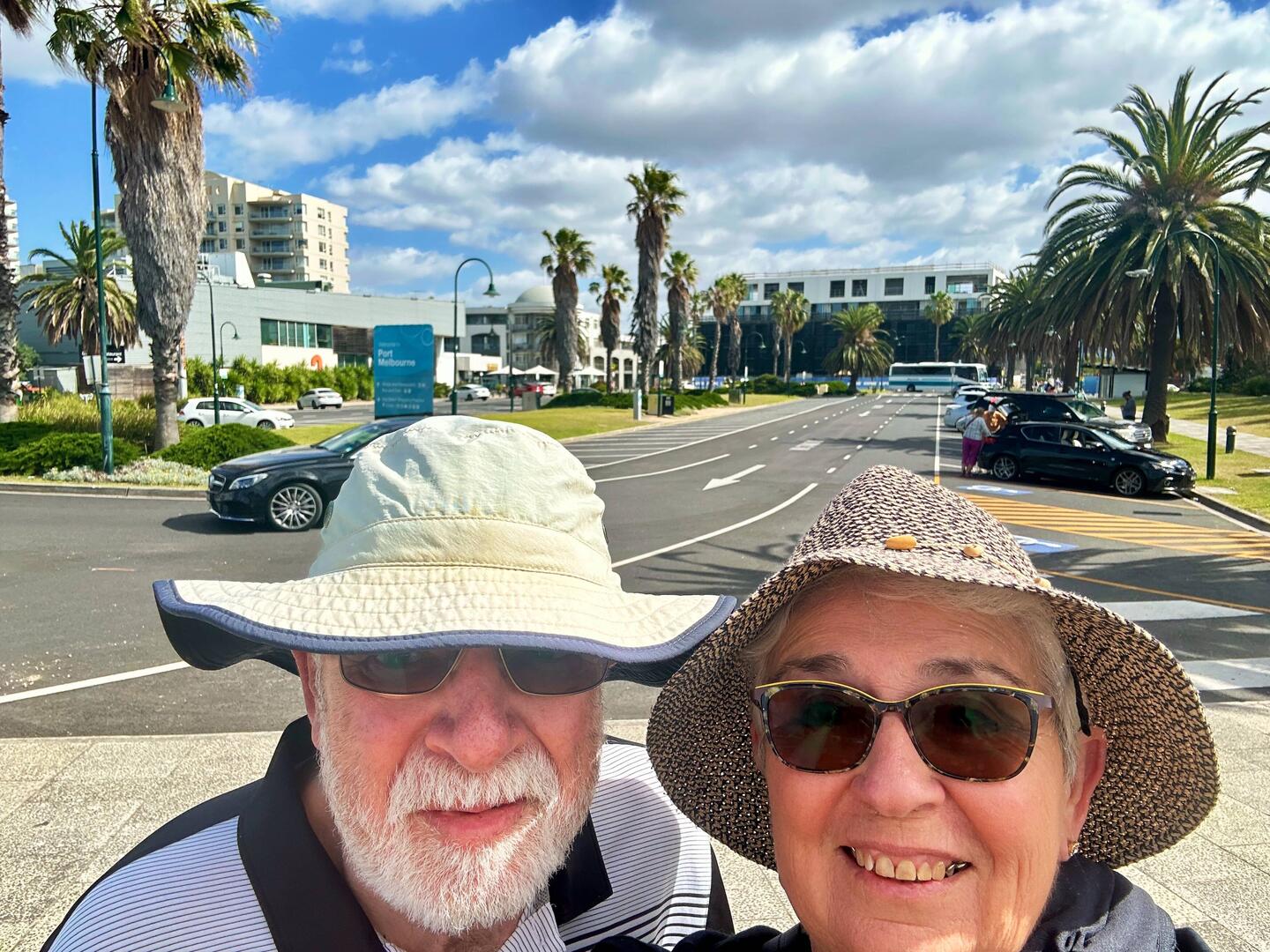 Us at the entrance to Port Melbourne
