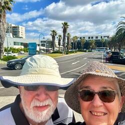 Us at the entrance to Port Melbourne
