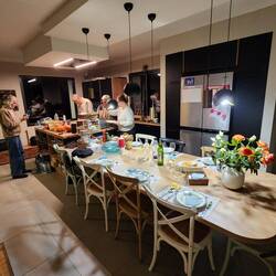 Our evening meal was prepared by hosts, Barbara and Maxine