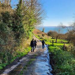On the way to the Moulin de Trobodec” a water mill near “Guimaëc