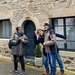 Saint-Pol-de-Leon. Isabelle, Wal and Abdel