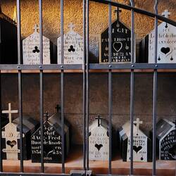 Wooden "skull boxes" or "boîtes à crâne"