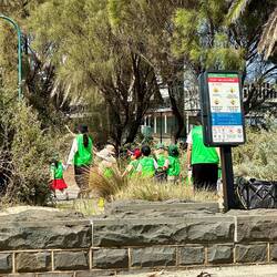 Preschoolers off to the beach