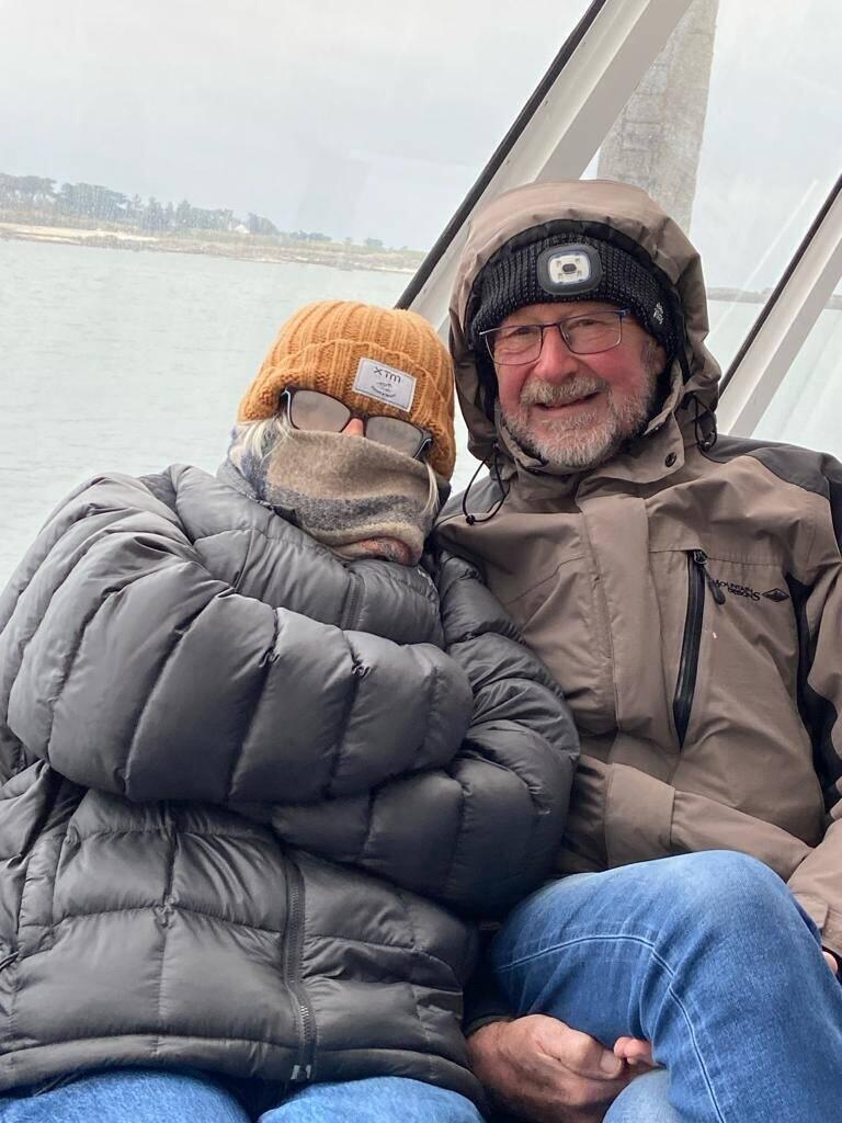 It wasn't cold on the boat across to “Ile-de Batz”