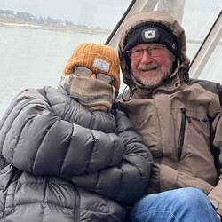It wasn't cold on the boat across to “Ile-de Batz”