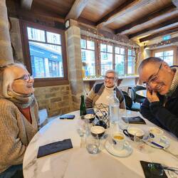 Farewell lunch with Isabelle and Abdel