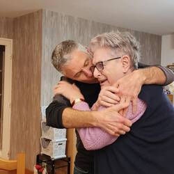 Jean-Jaques and his mother Denise